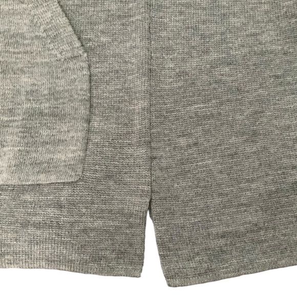 J Crew Wool Tunic Sweater Front Patch Pockets Grey SZ S - Picture 5 of 6